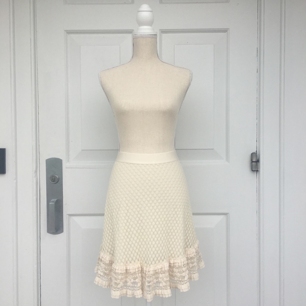 •Max Studio• Ruffled Lace Skirt